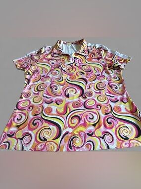 Jack Smith 2XL women’s short-sleeve 1/4 zip polo shirt